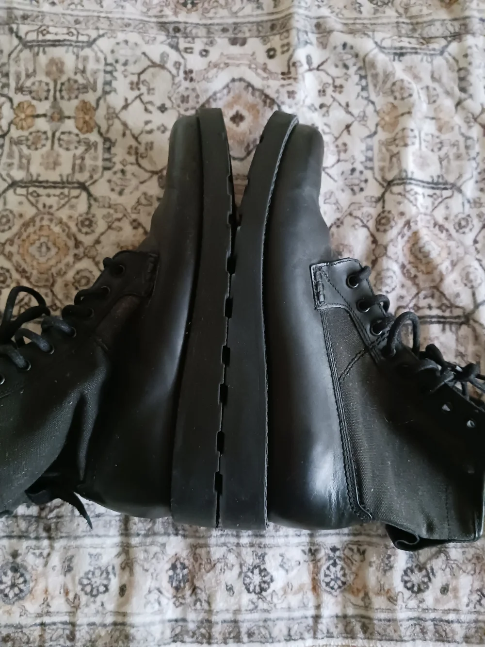 American Eagle Outfitters Black Lace-Up Men's Boots